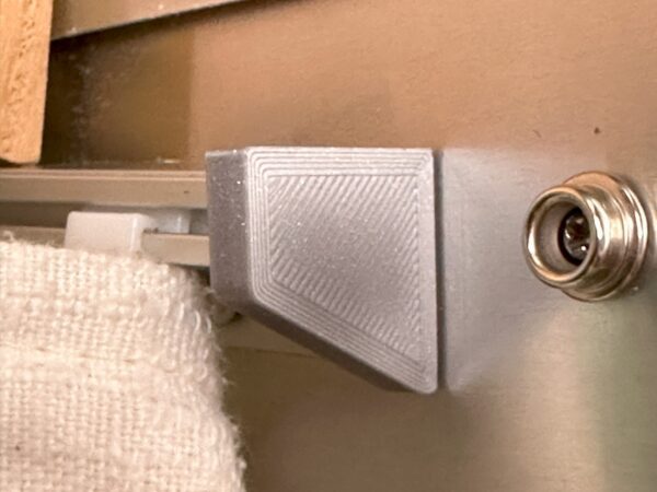 Curtain Track End Cap Silver / Aluminum Color Fits Airstream 200784 200785 - Image 6