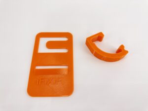Orange airing card and clip for Dometic single-door RV fridge – prevents mold and odors, from IFIXIFI