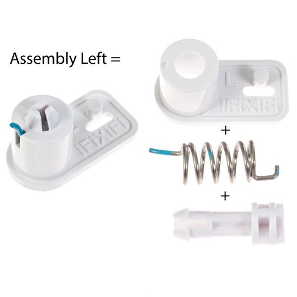 IFIXIFI Spring Assembly Kit 3in1 Left for Dometic RV Camper Trailer Single Door Fridge Freezer Part Numbers 2932754019 2002238000 4450026973 2002236004 includes housing, spring, bolt. Fits 3108702.626